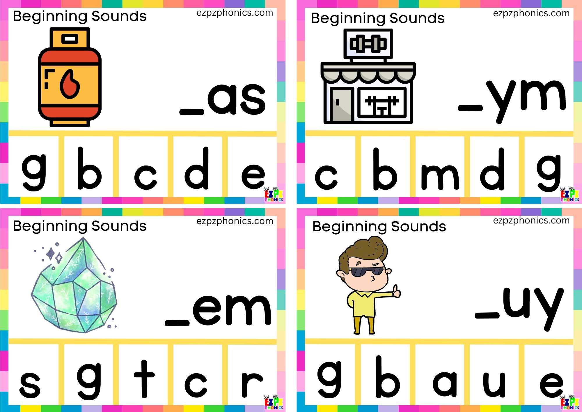 Letter G Finish The Word And Clip The Correct Letter 1